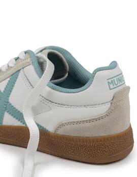 Zapatillas munich rumba 12 blanco azul de mujer.