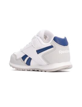 Zapatillas reebok glide elastic blanco verde y azul de bebé.