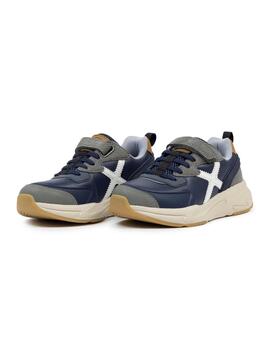 Zapatillas munich mini track 117 marino de niño.