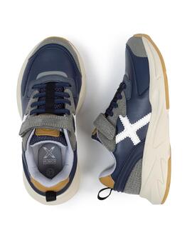 Zapatillas munich mini track 117 marino de niño.