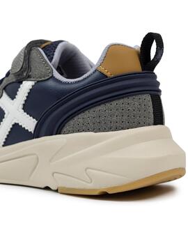 Zapatillas munich mini track 117 marino de niño.