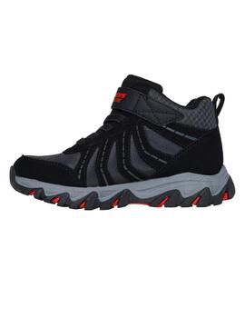 Zapatillas skechers rugged ranger storm trail negro de niño.