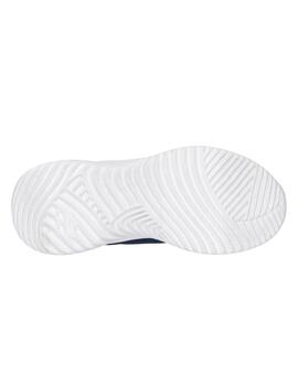 Zapatillas skechers bounder brisk slip ins marino de niño.