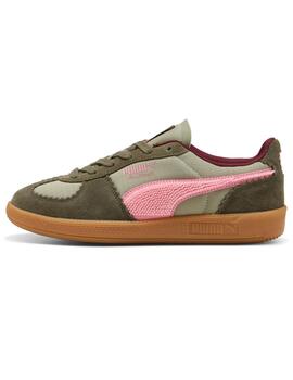 Zapatillas puma palermo gentle meld verde rosa de mujer.