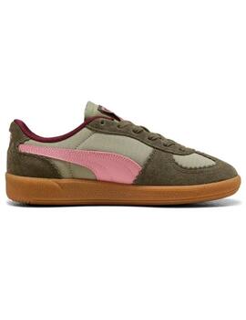 Zapatillas puma palermo gentle meld verde rosa de mujer.