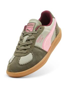 Zapatillas puma palermo gentle meld verde rosa de mujer.