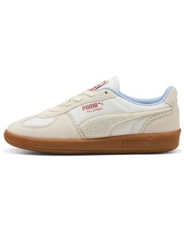 Zapatillas puma palermo gentle meld blanco beige de mujer.