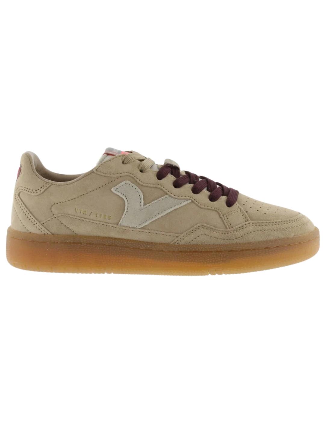 Zapatillas victoria smash suede 1985 beige de mujer.