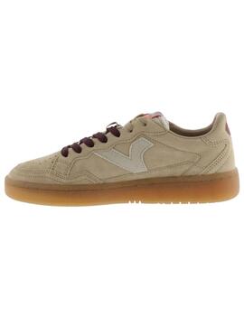 Zapatillas victoria smash suede 1985 beige de mujer.