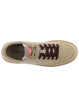Zapatillas victoria smash suede 1985 beige de mujer.