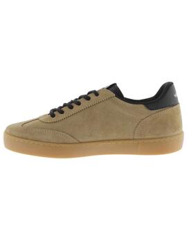 Zapatillas victoria berlin ciclista serraje beige de mujer.