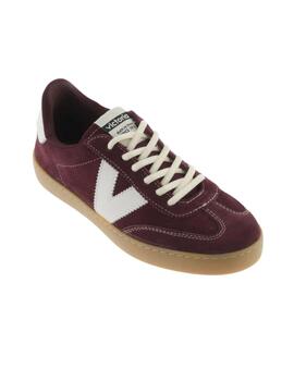 Zapatillas victoria berlin ciclista serraje granate de mujer
