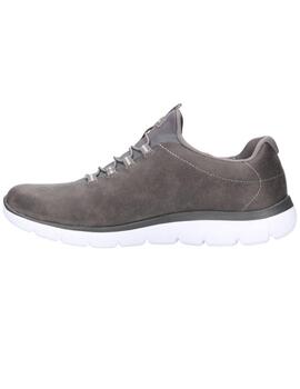 Zapatillas skechers summits itz bazik gris de mujer.