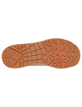 Zapatillas skechers uno shimmer away marrón de mujer.