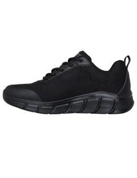 Zapatilla skechers bobs flex proof waterproof negro de mujer