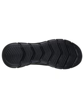 Zapatilla skechers bobs flex proof waterproof negro de mujer