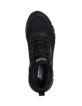 Zapatilla skechers bobs flex proof waterproof negro de mujer