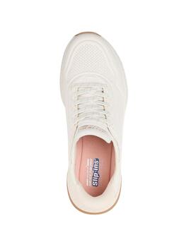 Zapatillas skechers bobs 4 slip ins key look blanco de mujer