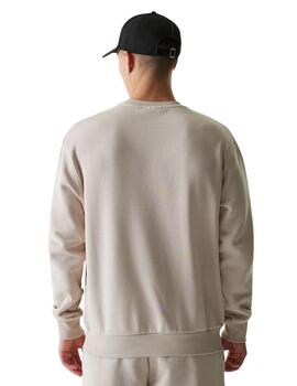 Sudadera new era crewneck NY Yankees ess beige de hombre.