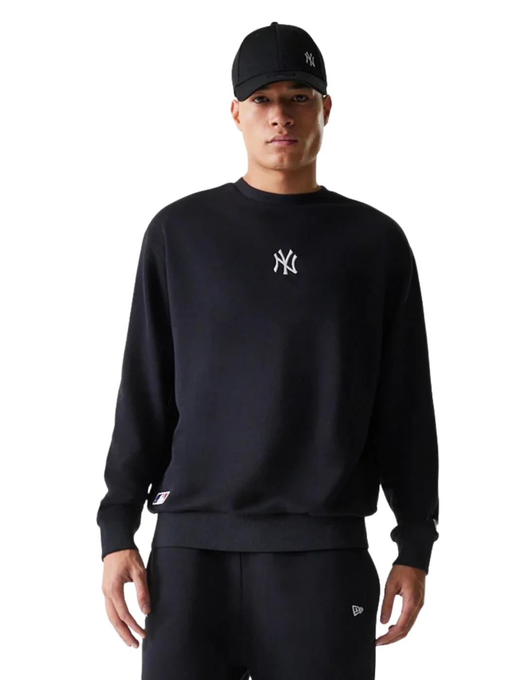 Sudadera new era crewneck NY Yankees ess negro de hombre.