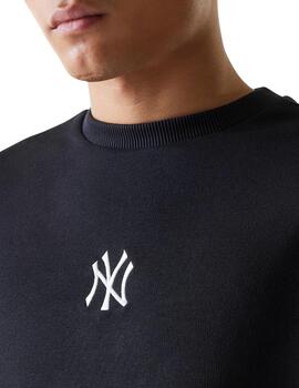 Sudadera new era crewneck NY Yankees ess negro de hombre.
