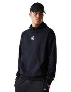 Sudadera capucha new era NY Yankees ess negro de hombre.