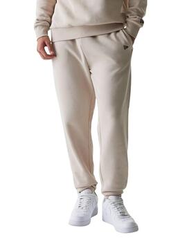 Pantalón jogger new era NY Yankees ess beige de hombre.