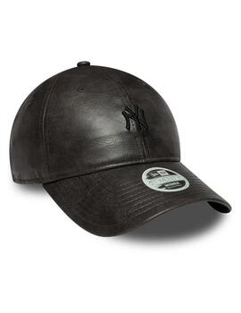 Gorra new era PU 9twenty NY yankees negro de mujer.