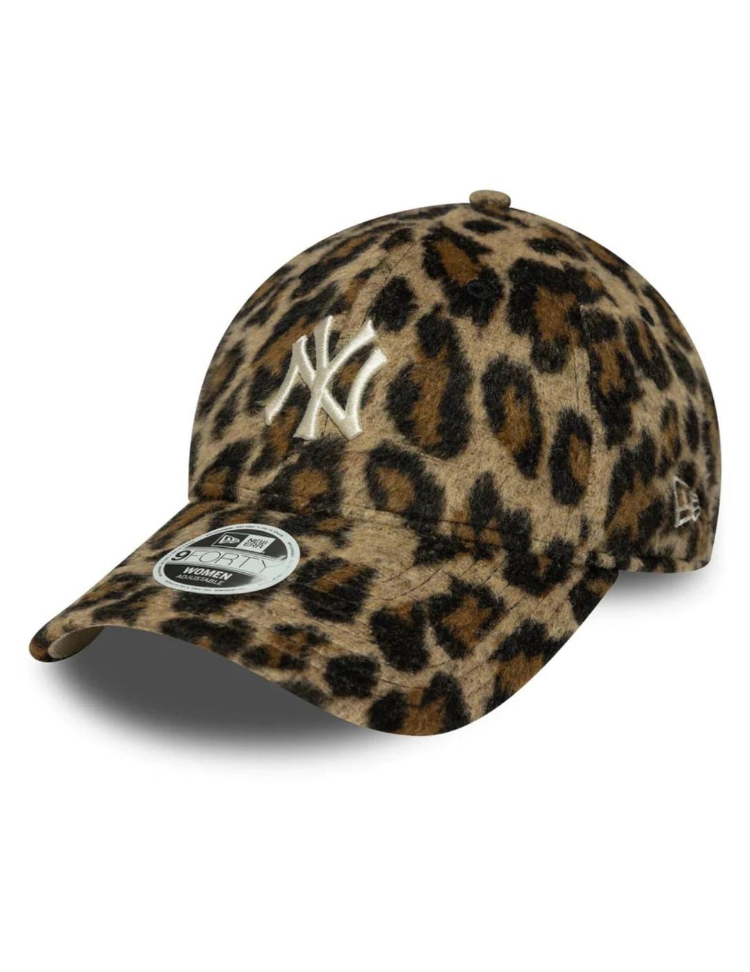 Gorra new era 9forty NY Yankees cosy animal leopard de mujer