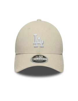Gorra new era m-crown LA Dodgers pana beige de hombre.