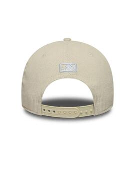 Gorra new era m-crown LA Dodgers pana beige de hombre.