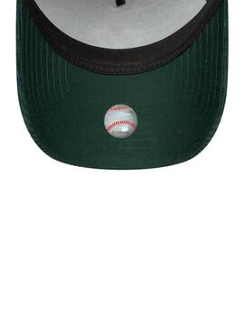 Gorra new era trucker 9forty NY Yankees pana verde de hombre