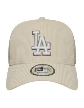 Gorra new era trucker 9forty LA Dodgers pana beige de hombre