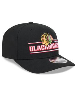 Gorra new era 9seventy Blackhawks negro de hombre.