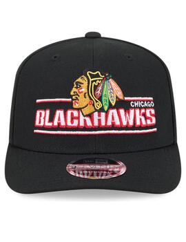 Gorra new era 9seventy Blackhawks negro de hombre.