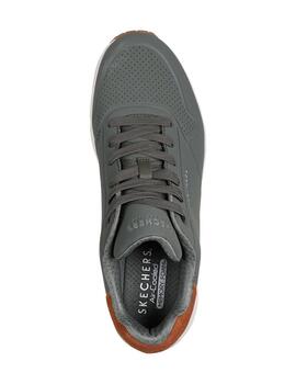 Zapatillas skechers uno suited on air verde de hombre.
