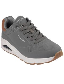 Zapatillas skechers uno suited on air verde de hombre.