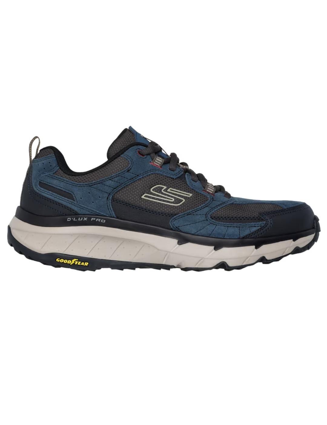 Zapatillas skechers d´lux pro marino de hombre.