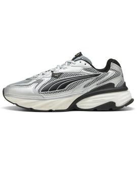Zapatillas puma fade nitro ls gris plata de hombre.