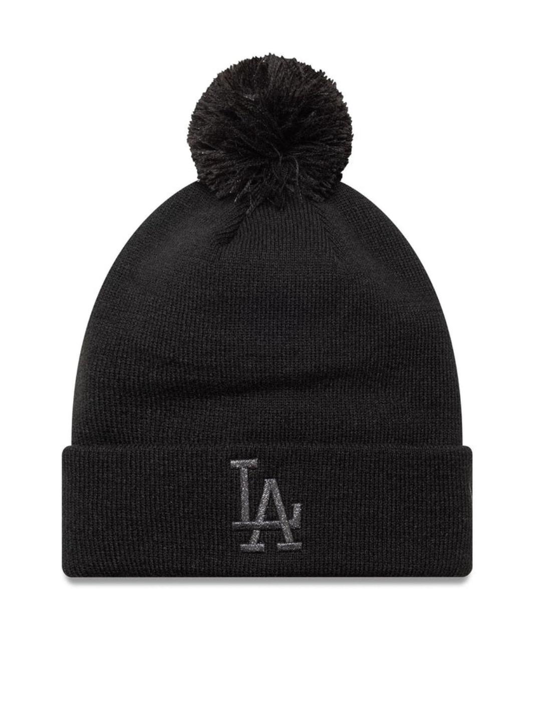 Gorro new era LA Dodgers metallic bobble negro de mujer.