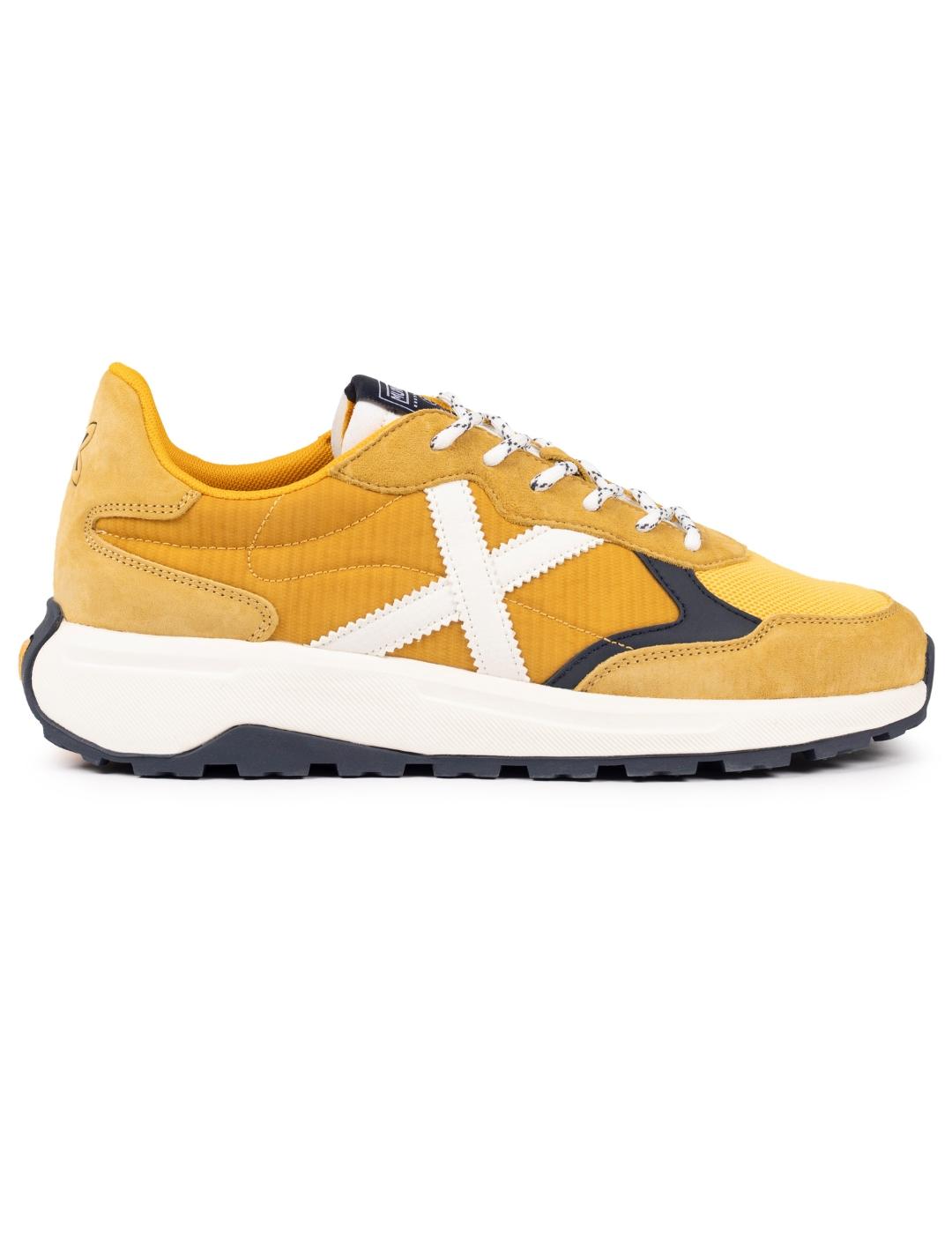 Zapatillas munich babel 16 mostaza de hombre.