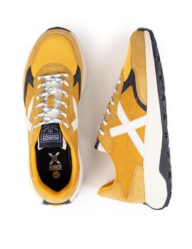 Zapatillas munich babel 16 mostaza de hombre.