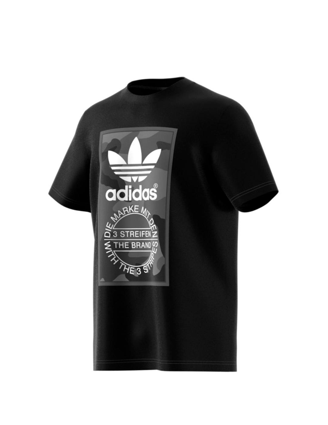 Camiseta de Hombre ADIDAS CAMO TEE NEGRO