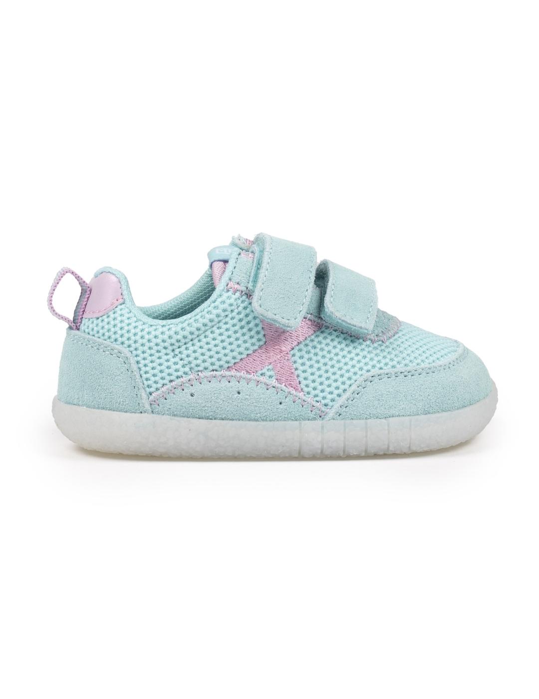 Zapatillas munich baby koda 22 turquesa de bebé.
