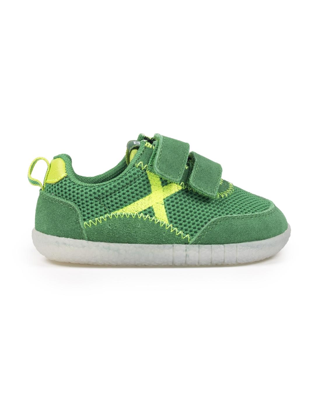 Zapatillas munich baby koda 24 verde de bebé.