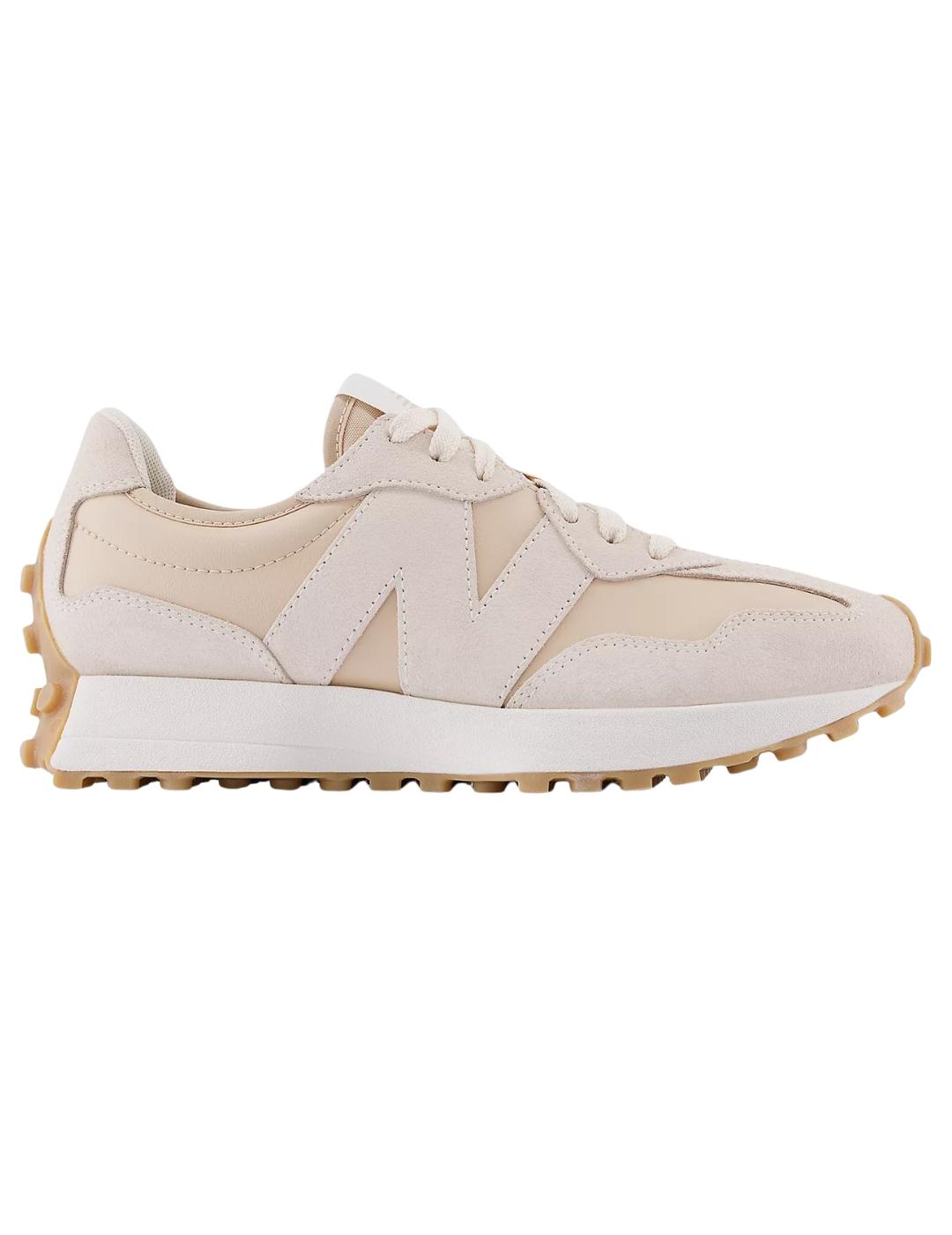 Zapatillas new balance ws327kax beige de mujer.