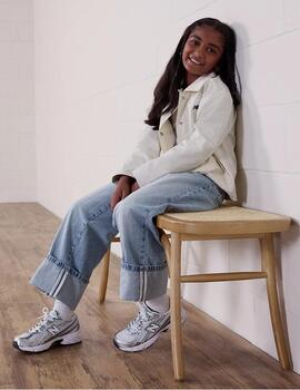 Zapatillas new balance gr740wn blanco azul de niño.