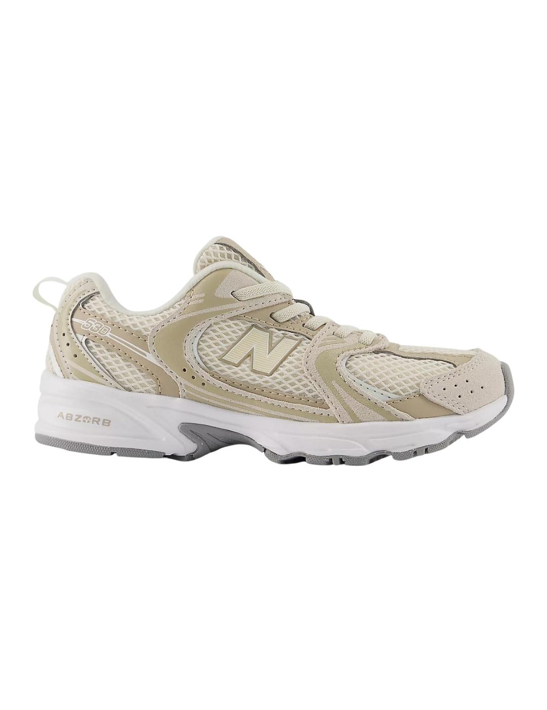 Zapatillas new balance p5305c7 beige de niña.