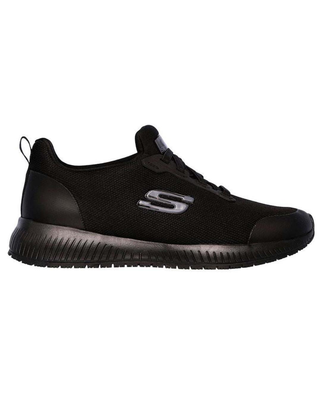 Zapatilas skechers work squad sr negro de mujer.