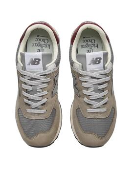 Zapatillas new balance u574skb gris granate de hombre.